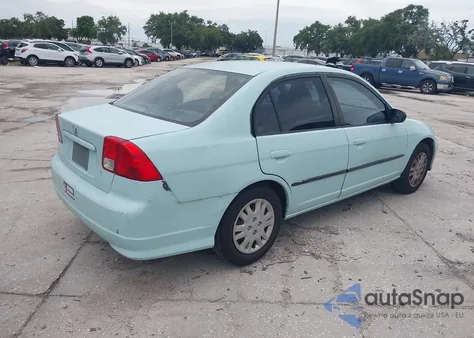 2005 Honda Civic Lx z USA, uszkodzony, nr VIN 2HGES16535H566781